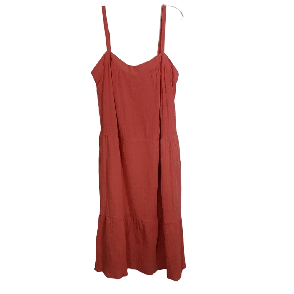 NWT Knox Rose Tiered Midi Sun Dress Guava Jelly Pink  XXL Boho Cottagecore